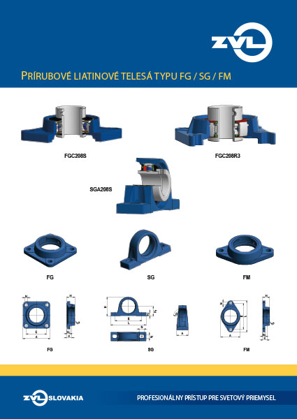 Prírubové liatinové telesá